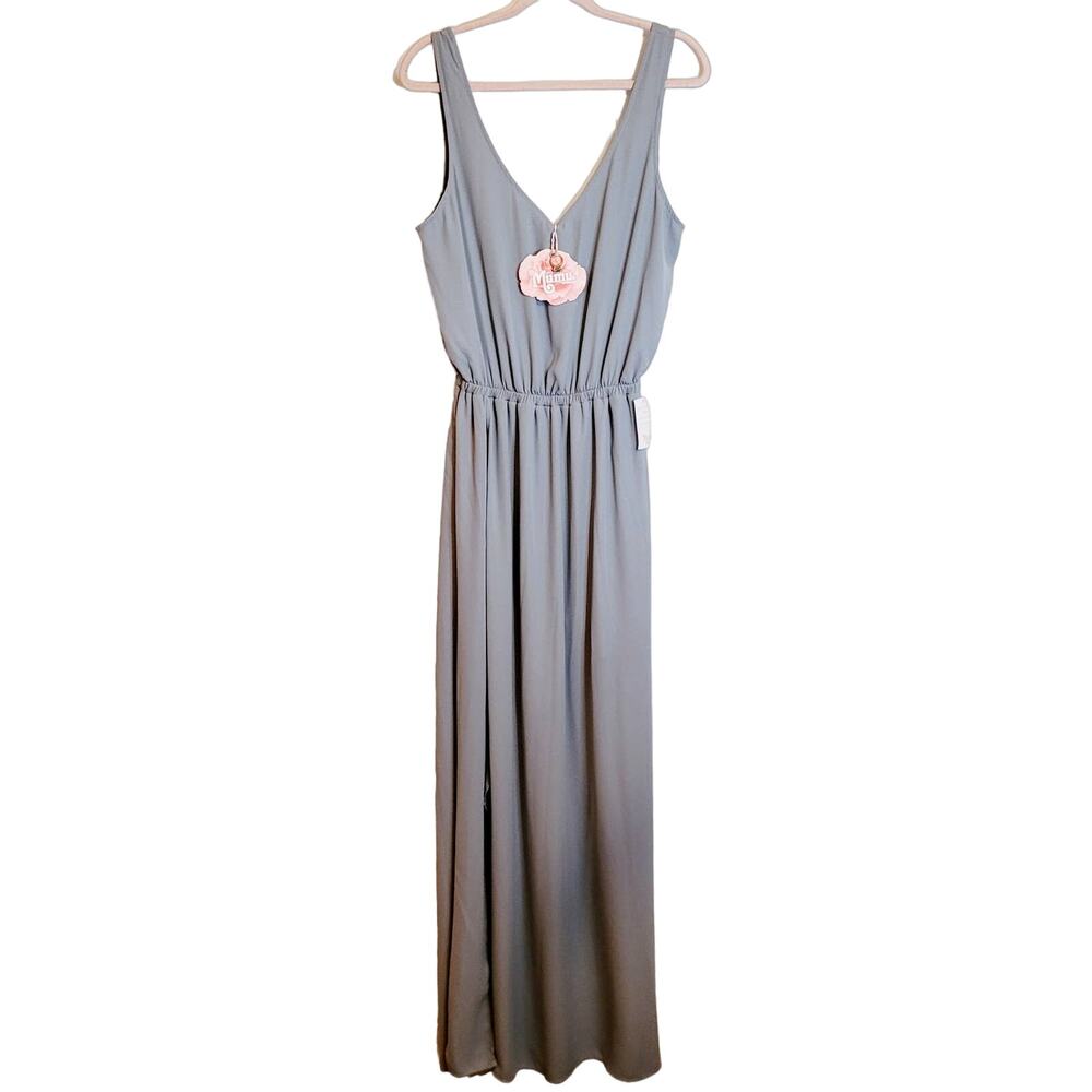 New Show Me Your Mumu Kendall grey maxi dress size XL Formal Brides Maid Retro